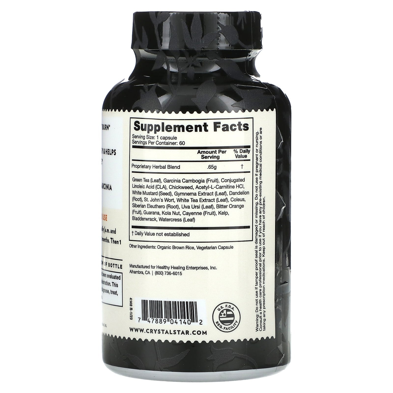 Boost Metabolism with Crystal Star Thin After 40 - 60 Capsules - Image 2