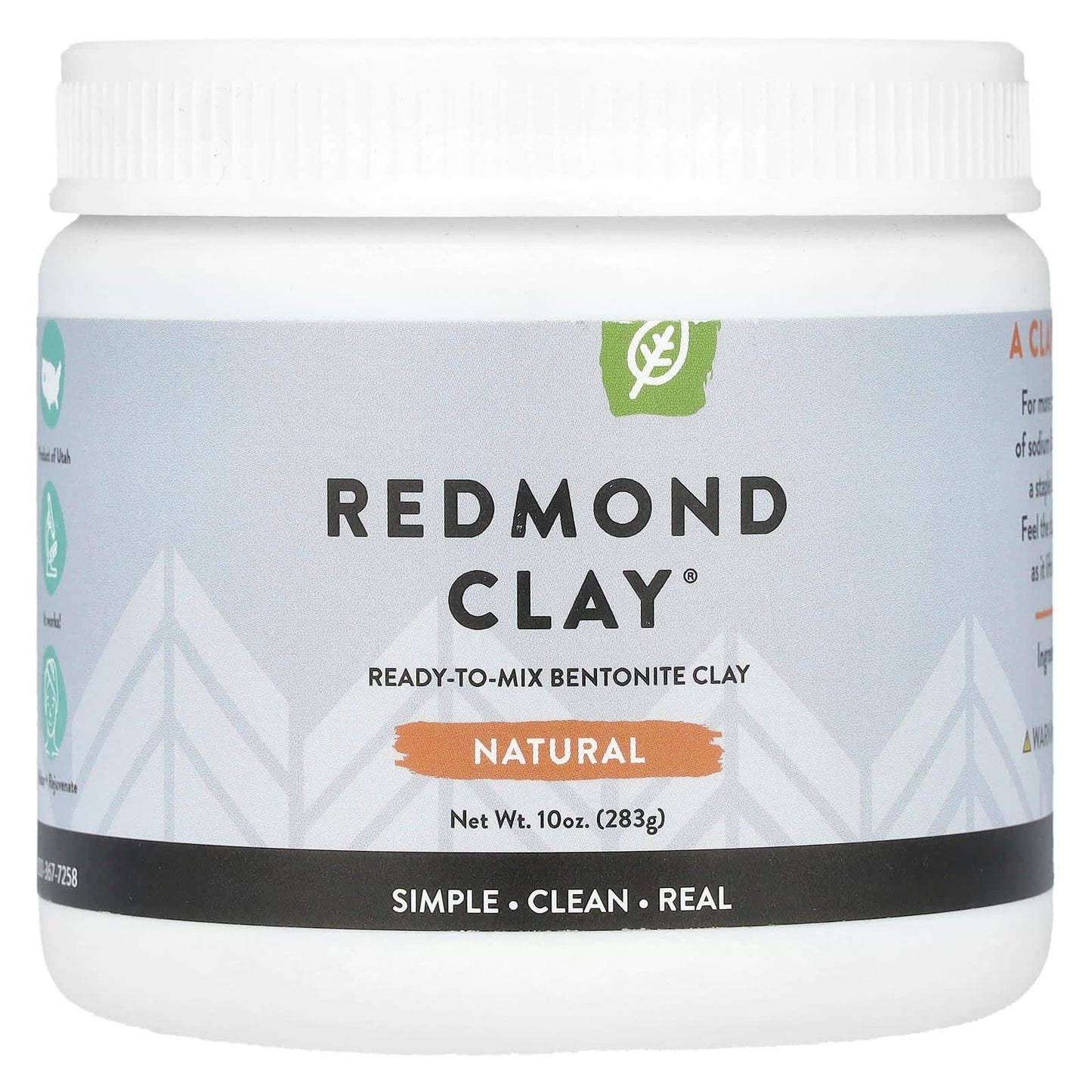 Redmond Trading Company, Redmond Clay®, Natural, 10 oz (283 g) - Image 1