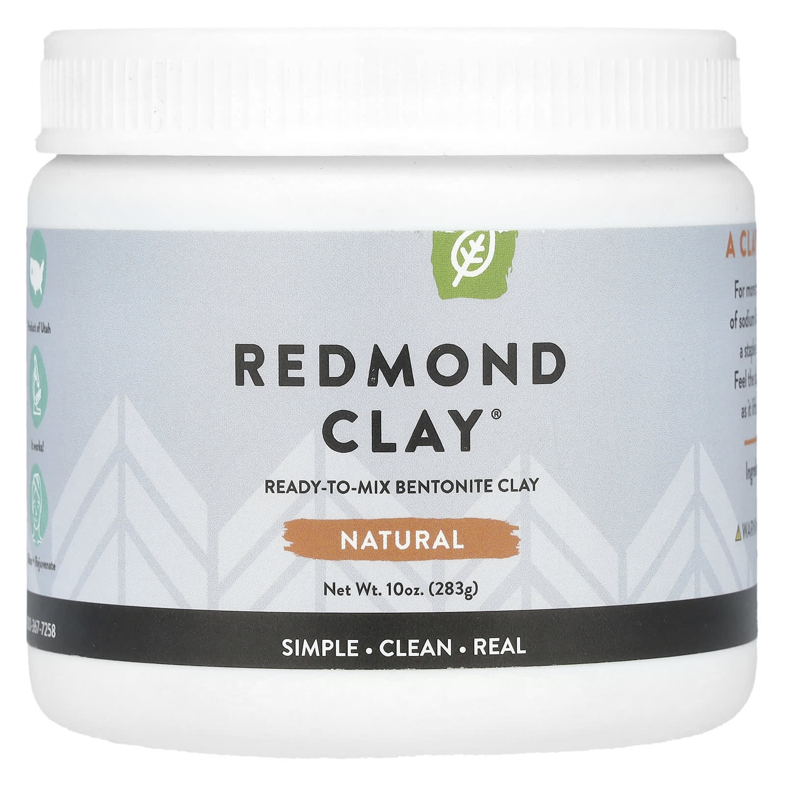 Redmond Trading Company, Redmond Clay®, Natural, 10 oz (283 g) - Image 1
