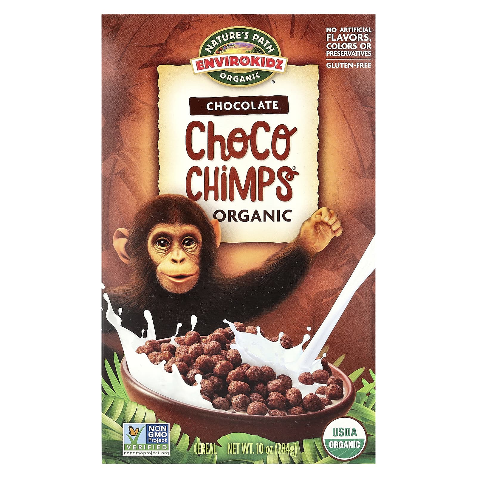 Nature's Path, EnviroKidz, Organic Chocolate Choco Chimps®, 10 oz (284 g) - Image 1