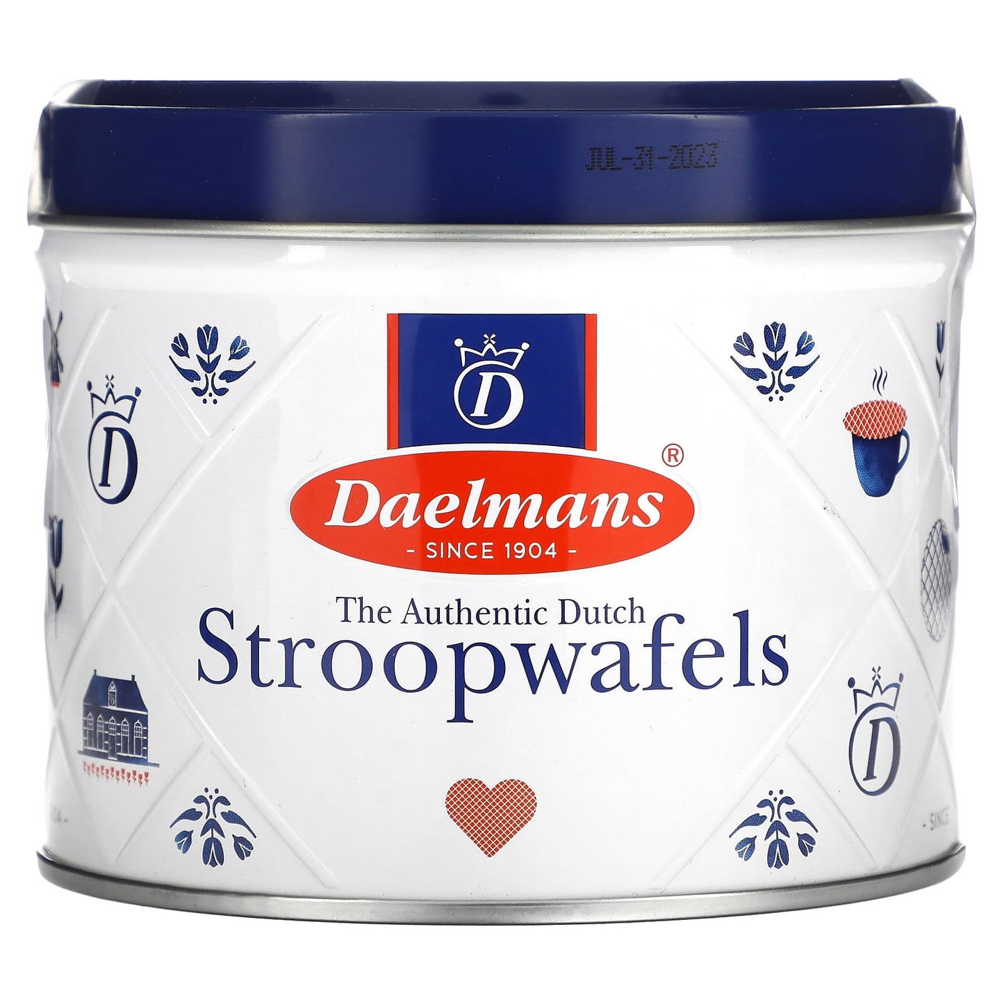 Authentic Dutch Caramel Stroopwafels by Daelmans - 8 Waffles - Image 1