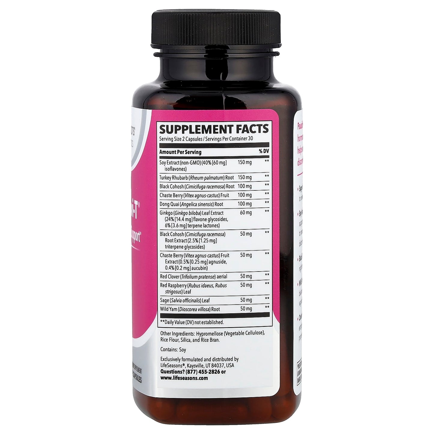 LifeSeasons, Pausitivi-T®, Menopause Support, 60 Veg Capsules - Image 2