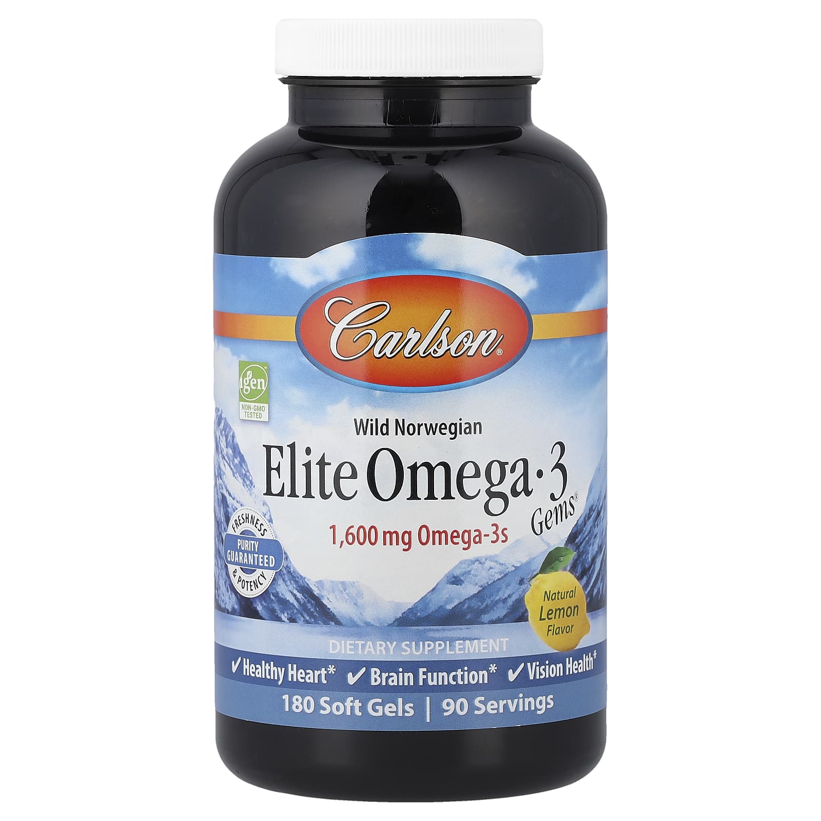 Wild Norwegian Omega-3 Fish Oil Supplement for Heart, Brain & Vision - Image 1