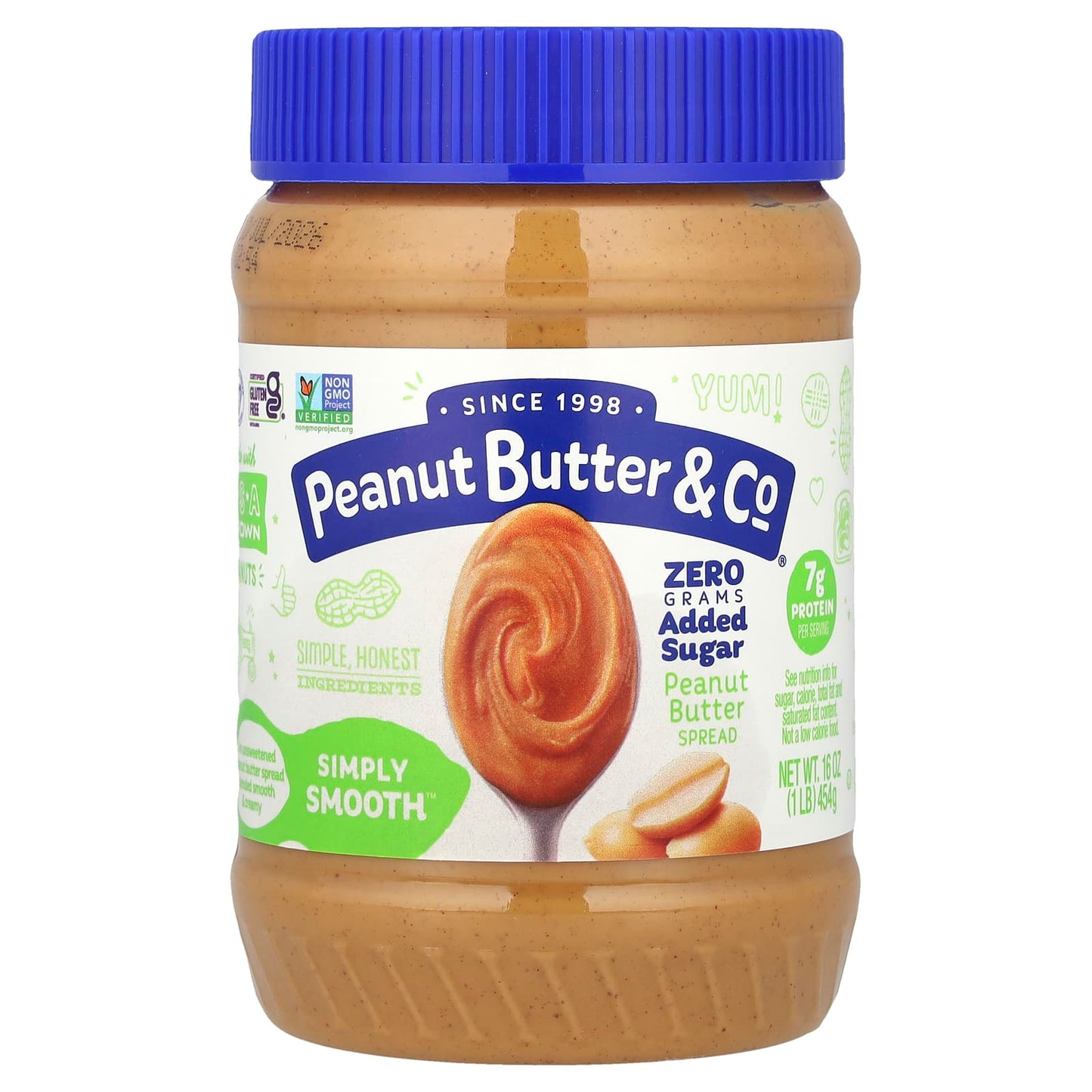 Peanut Butter & Co., Peanut Butter Spread, Simply Smooth™, 16 oz (454 g) - Image 1