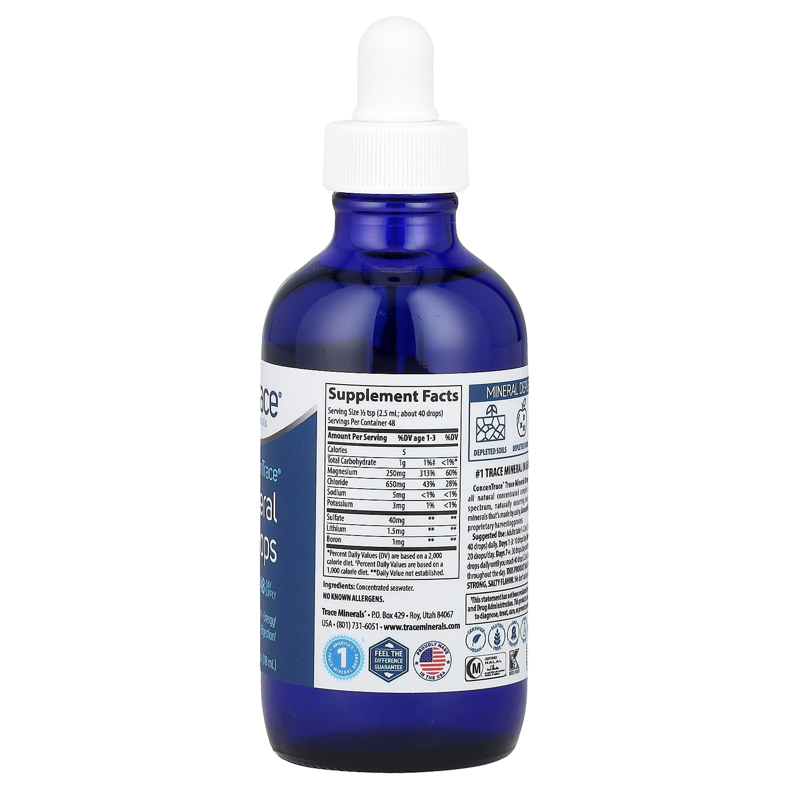 ConcenTrace® Trace Mineral Drops, 4 fl oz (118 ml) - Image 2
