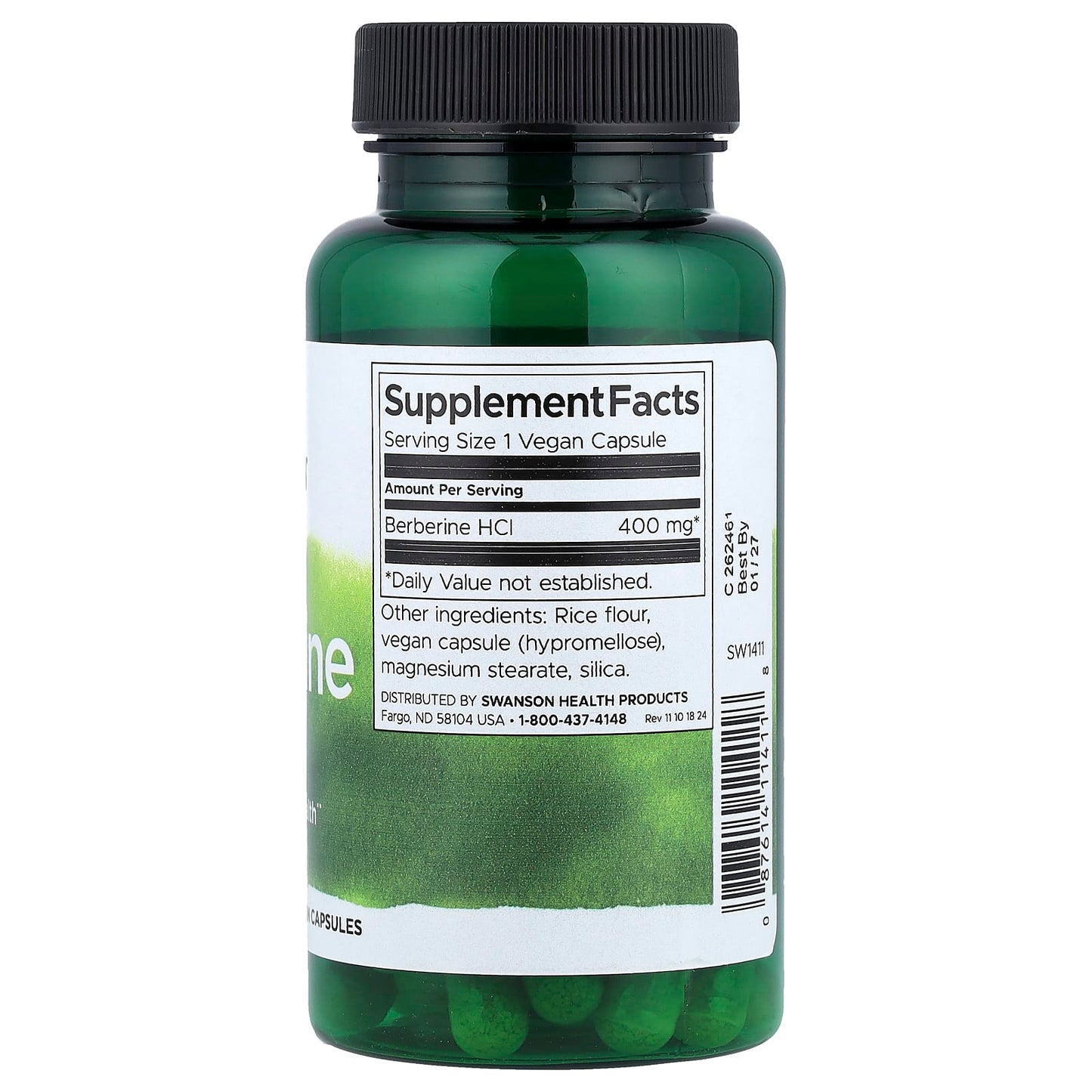 Swanson, Berberine, 400 mg, 60 Vegan Capsules - Image 2