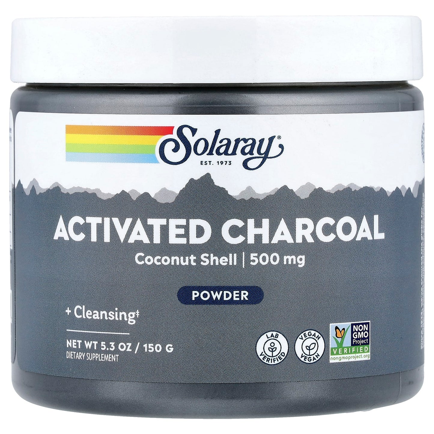 Solaray, Activated Charcoal Powder, 5.3 oz (150 g) - Image 1