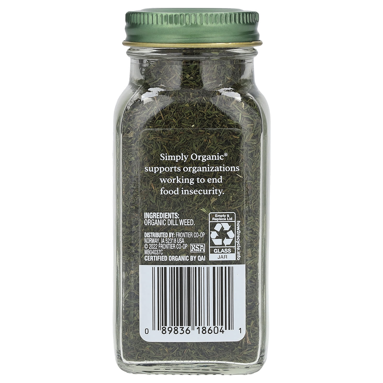 Simply Organic, Dill Weed, 0.81 oz (23 g) - Image 2