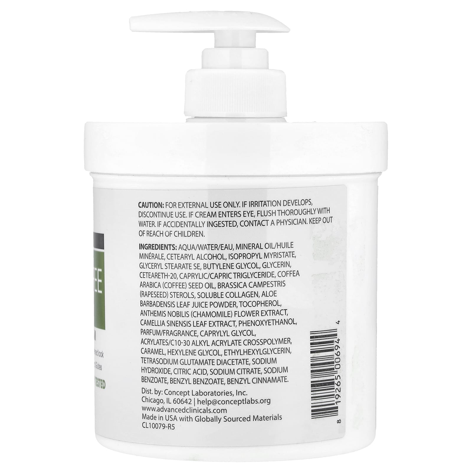 Thermo-Firming Body Cream for Cellulite - Green Coffee Bean Oil 16oz - Image 2