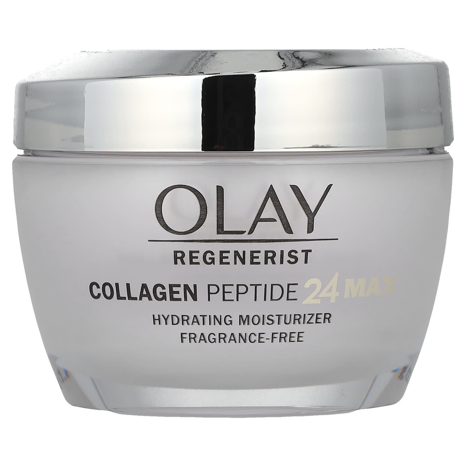Olay, Regenerist, Collagen Peptide 24 Hydrating Moisturizer, Fragrance-Free, 1.7 oz (48 g) - Image 1