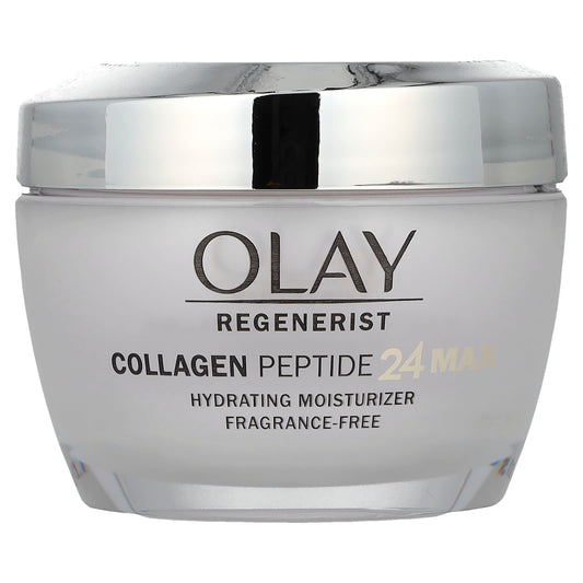 Olay, Regenerist, Collagen Peptide 24 Hydrating Moisturizer, Fragrance-Free, 1.7 oz (48 g) - Image 1