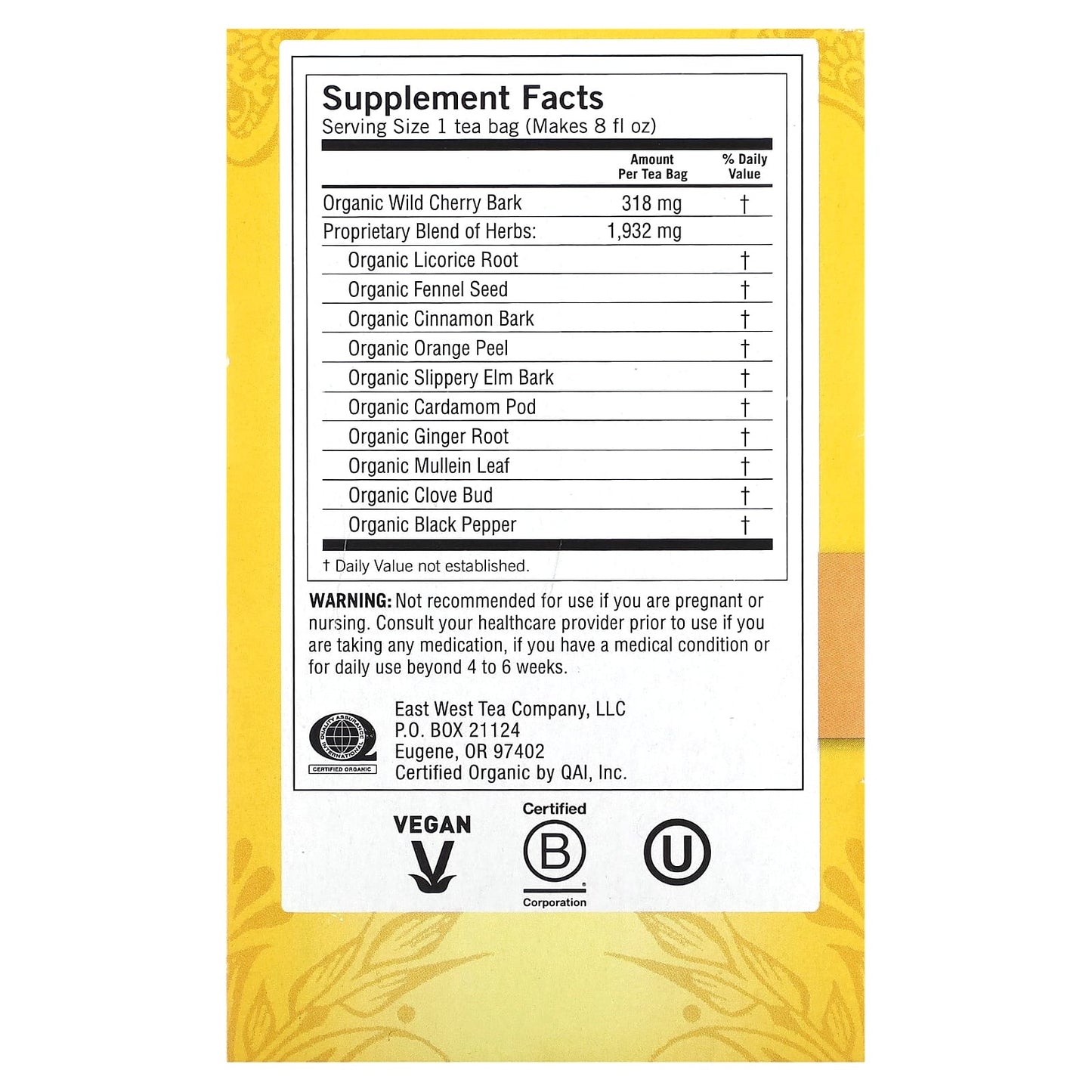 Yogi Tea, Throat Comfort, Caffeine Free, 16 Tea Bags, 1.27 oz (36 g) - Image 2