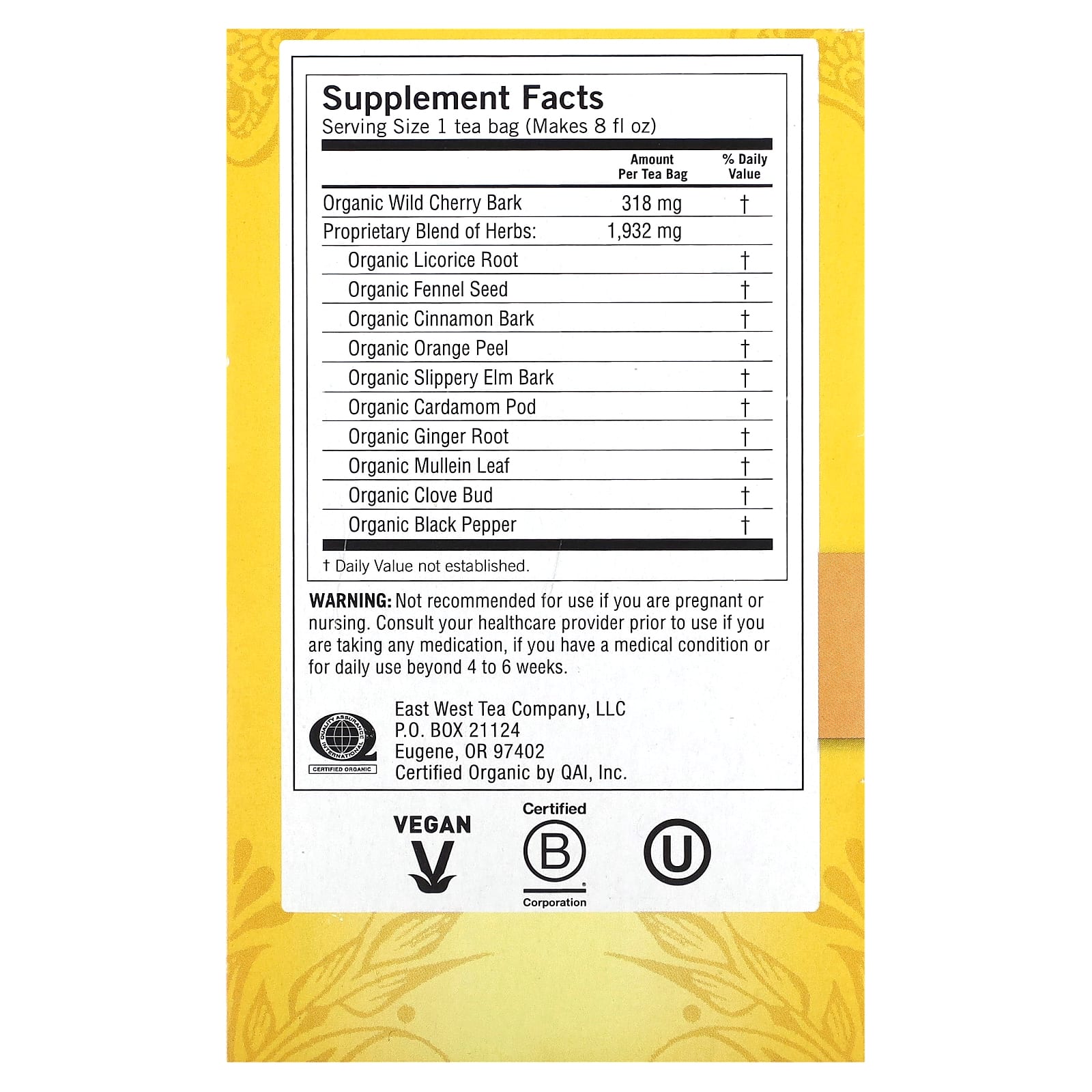 Yogi Tea, Throat Comfort, Caffeine Free, 16 Tea Bags, 1.27 oz (36 g) - Image 2