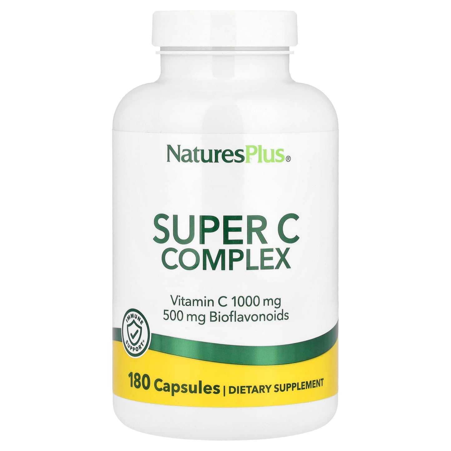 NaturesPlus, Super C Complex, 180 Capsules - Image 1