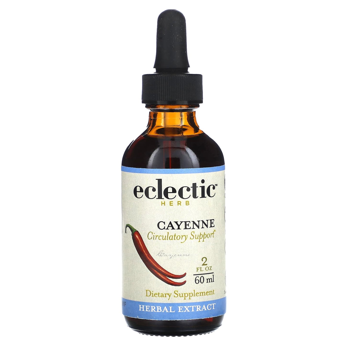 Eclectic Herb Cayenne Extract Circulatory Support Supplement - Image 1