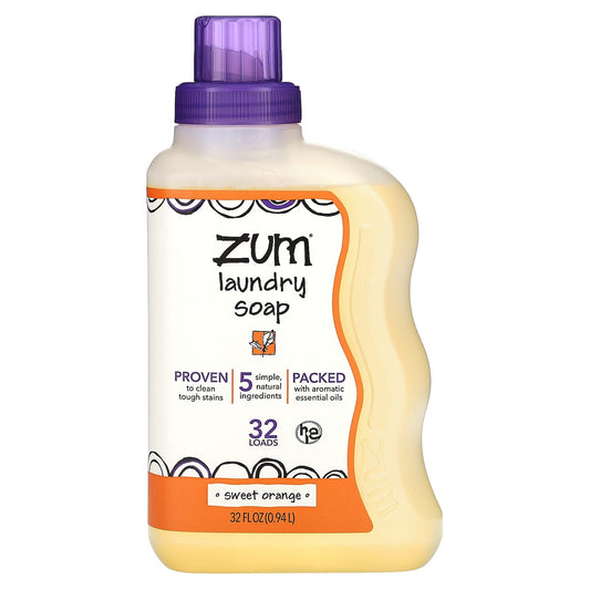 ZUM, Laundry Soap, Sweet Orange, 32 fl oz (0.94 l) - Image 1