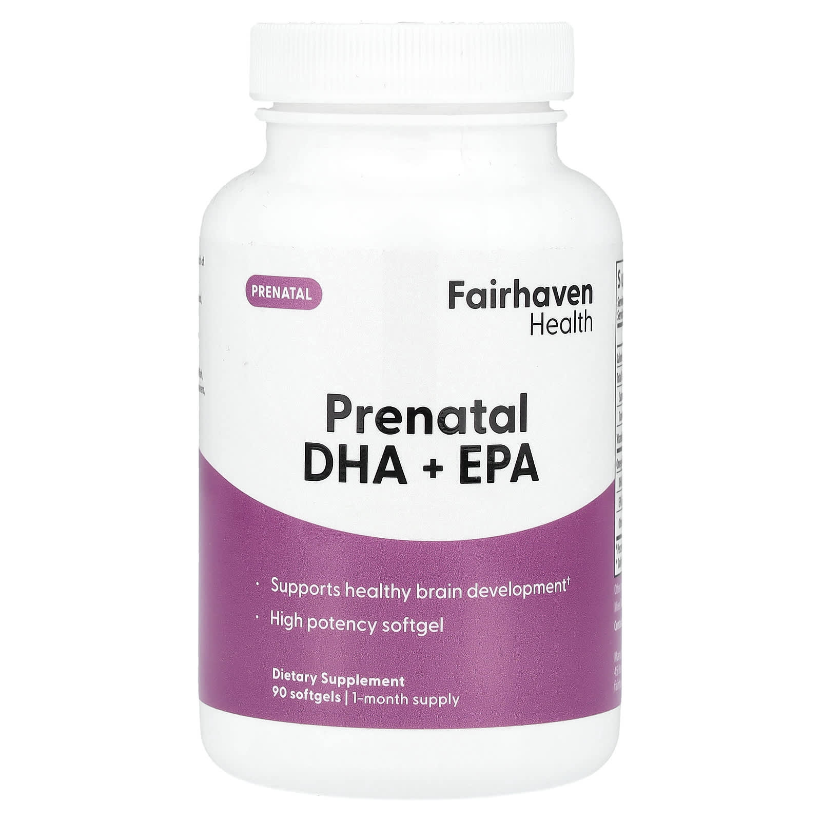 Prenatal DHA + EPA 90 Softgels for Healthy Brain Development - Image 1