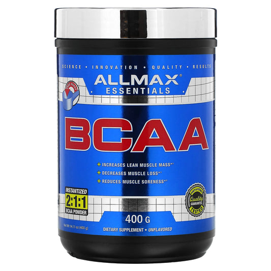 ALLMAX Essentials BCAA 2:1:1 Unflavored Supplement 14.11 oz - Image 1