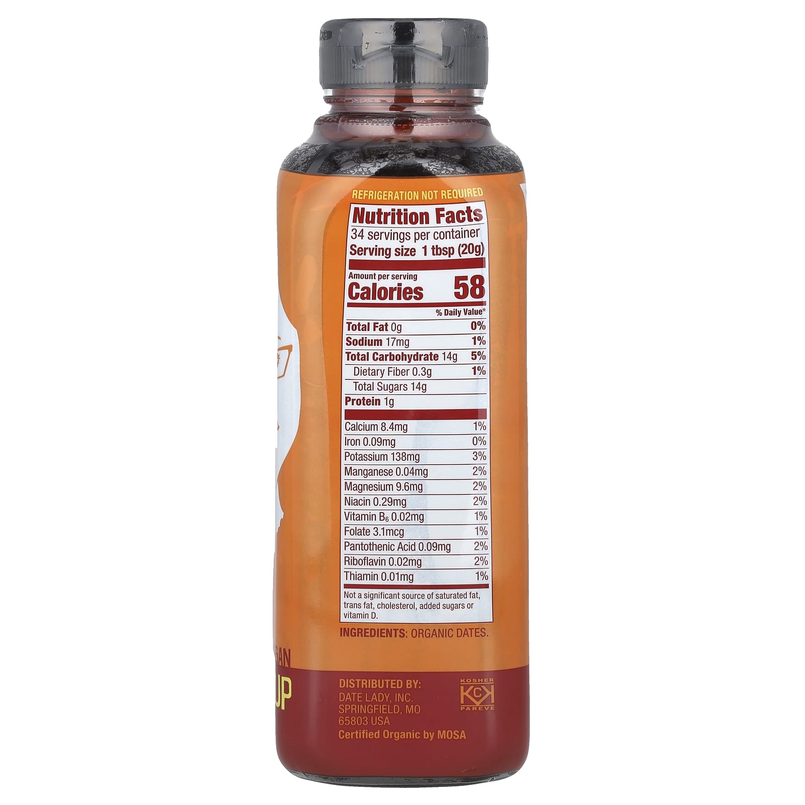 Date Lady Organic Date Syrup, 24 oz - USDA Certified - Image 2