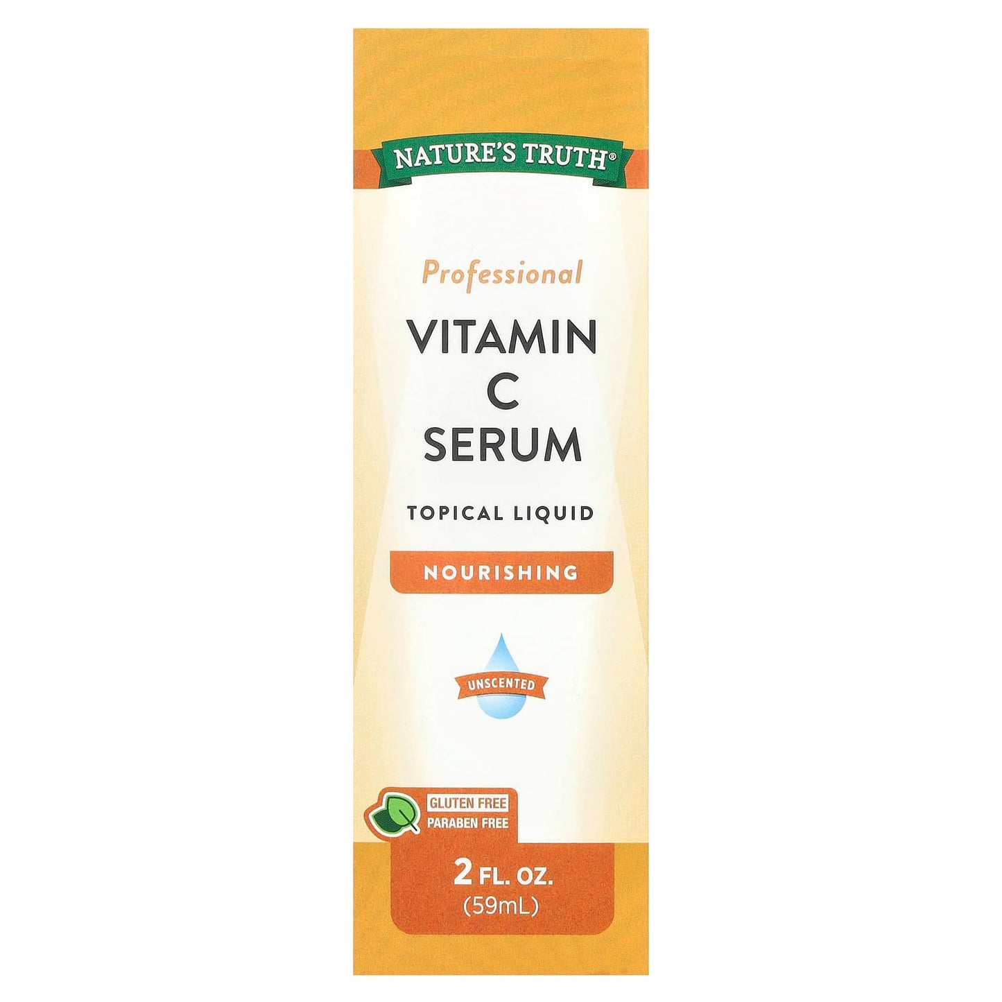 Nature's Truth, Vitamin C Serum, Topical Liquid, Unscented, 2 fl oz (59 ml) - Image 1