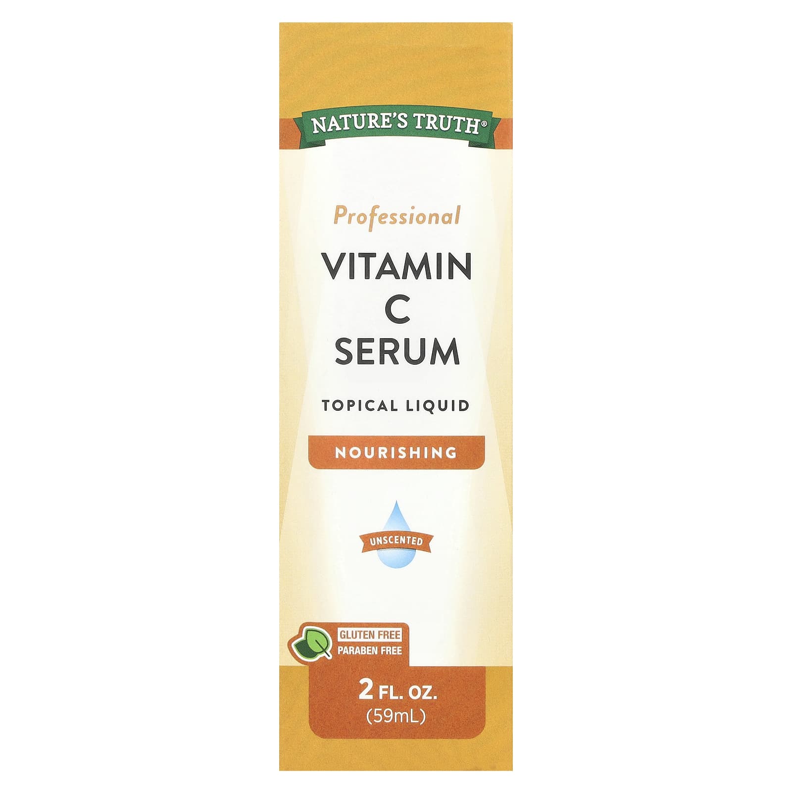 Nature's Truth, Vitamin C Serum, Topical Liquid, Unscented, 2 fl oz (59 ml) - Image 1