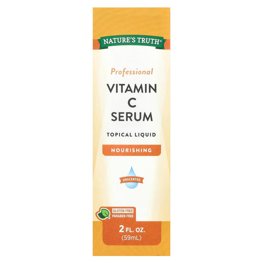 Nature's Truth, Vitamin C Serum, Topical Liquid, Unscented, 2 fl oz (59 ml) - Image 1