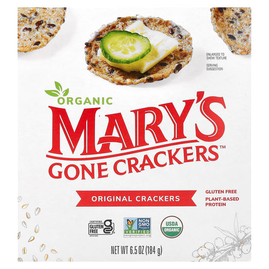 Mary's Gone Crackers, Organic Original Crackers, 6.5 oz (184 g) - Image 1