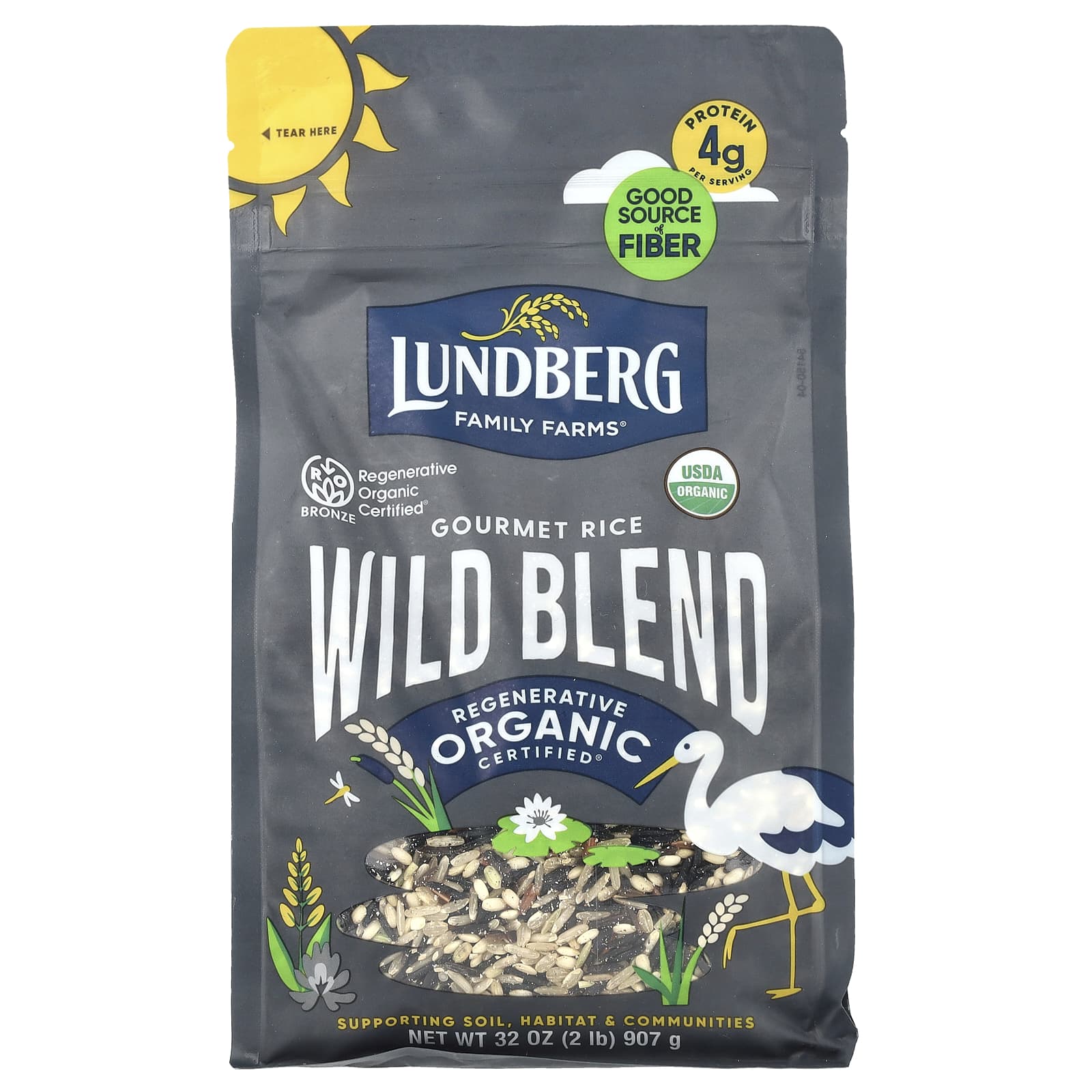 Lundberg, Organic Gourmet Rice, Wild Blend , 32 oz (907 g) - Image 1