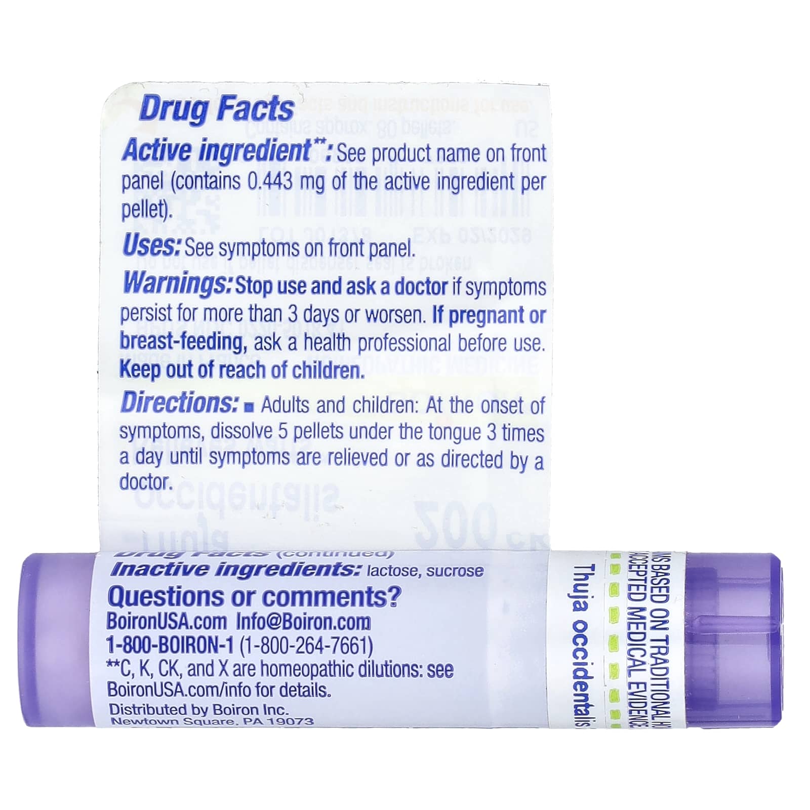 Boiron Thuja Occidentalis 200CK Homeopathic Wart Relief - Image 2