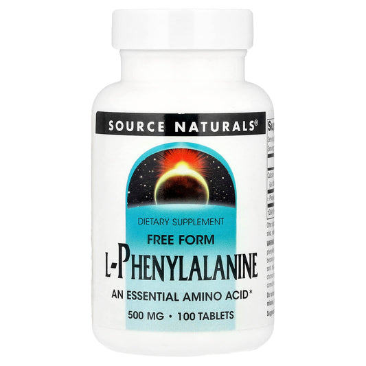 Source Naturals, L-Phenylalanine, 100 Tablets - Image 1