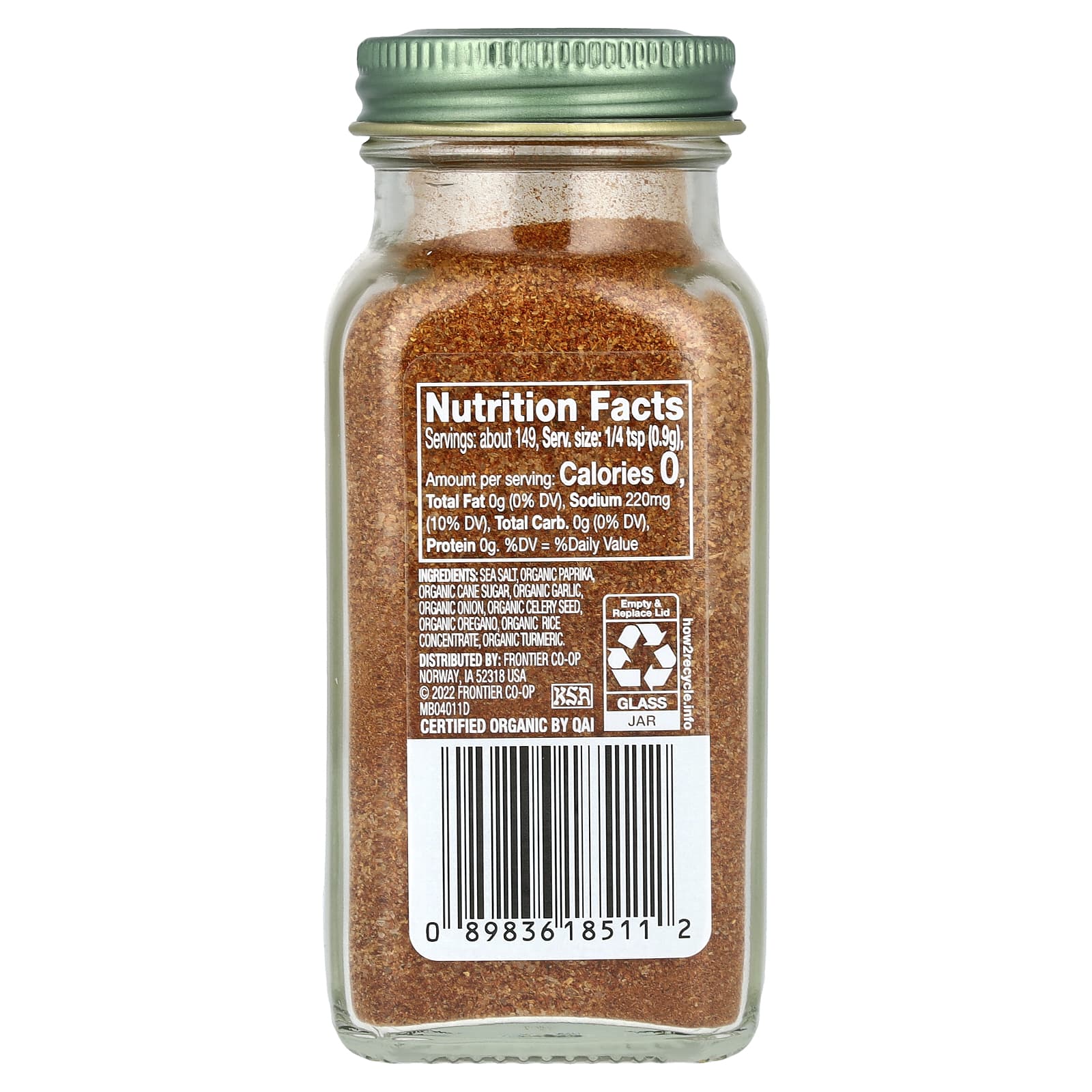Simply Organic, All-Seasons Salt, 4.73 oz (134 g) - Image 2