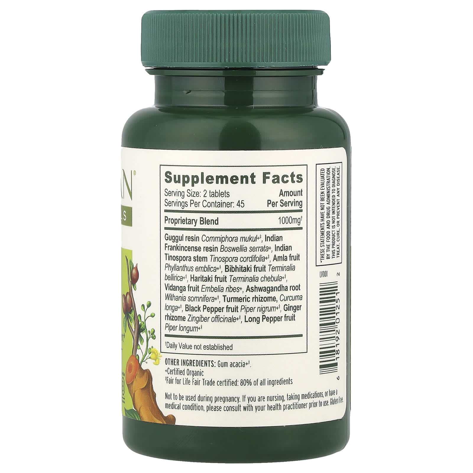 USDA Organic Joint Support Supplement by Banyan Botanicals 90 Tablets - Image 2