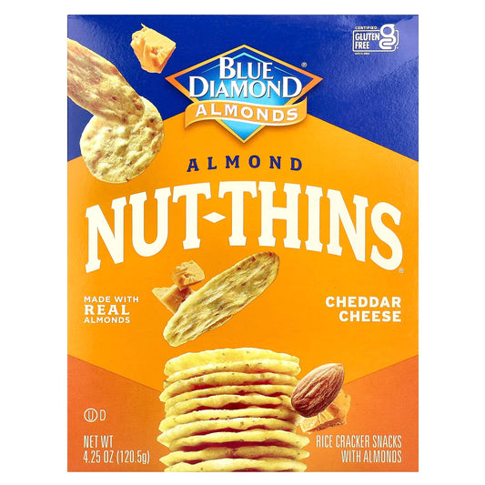 Blue Diamond Almond Nut-Thins Cheddar Cheese Snack - Image 1