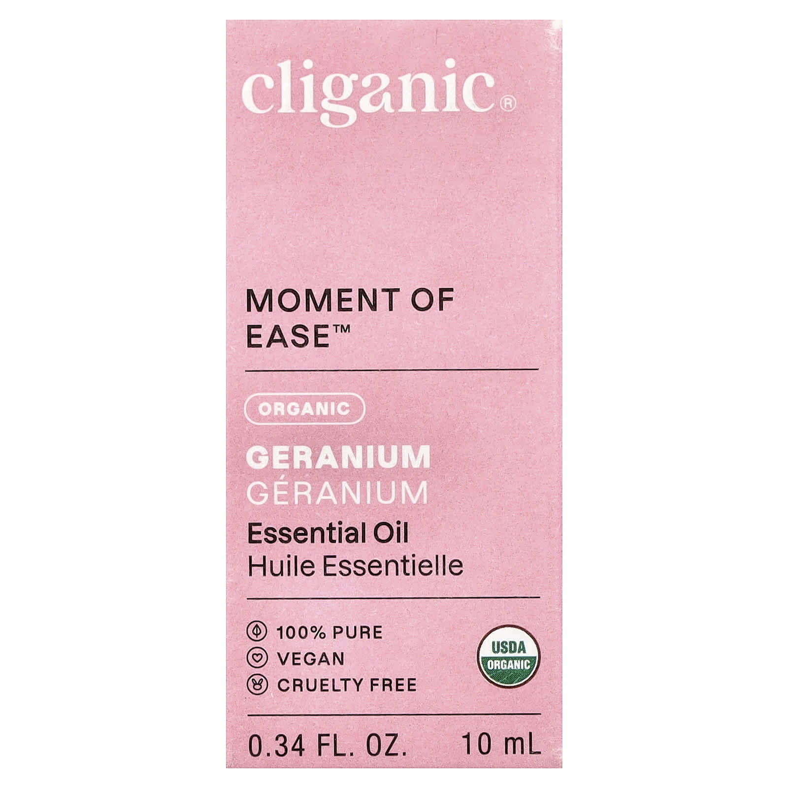 Cliganic Geranium Essential Oil - 100% Pure, USDA Organic, 0.34 fl oz - Image 2