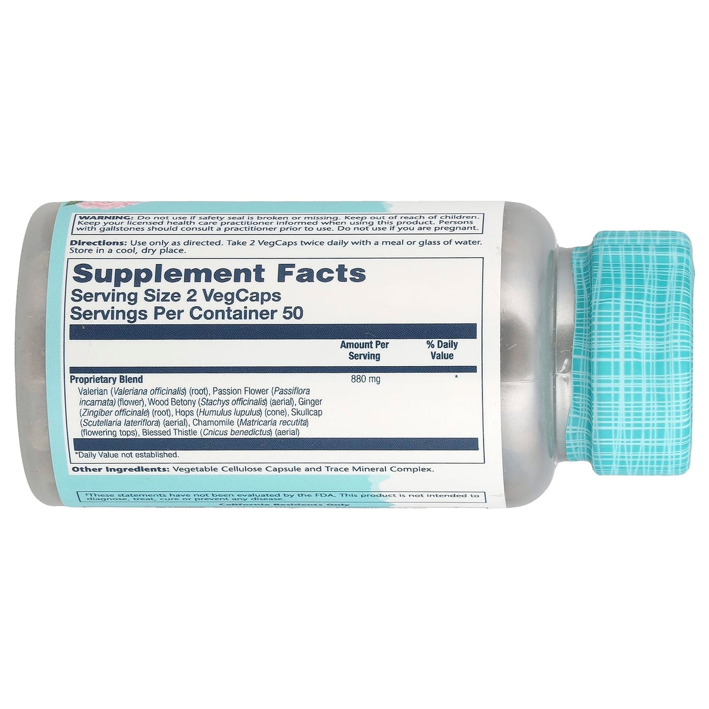 Solaray, Nerve Blend SP-14™, 100 VegCaps - Image 2