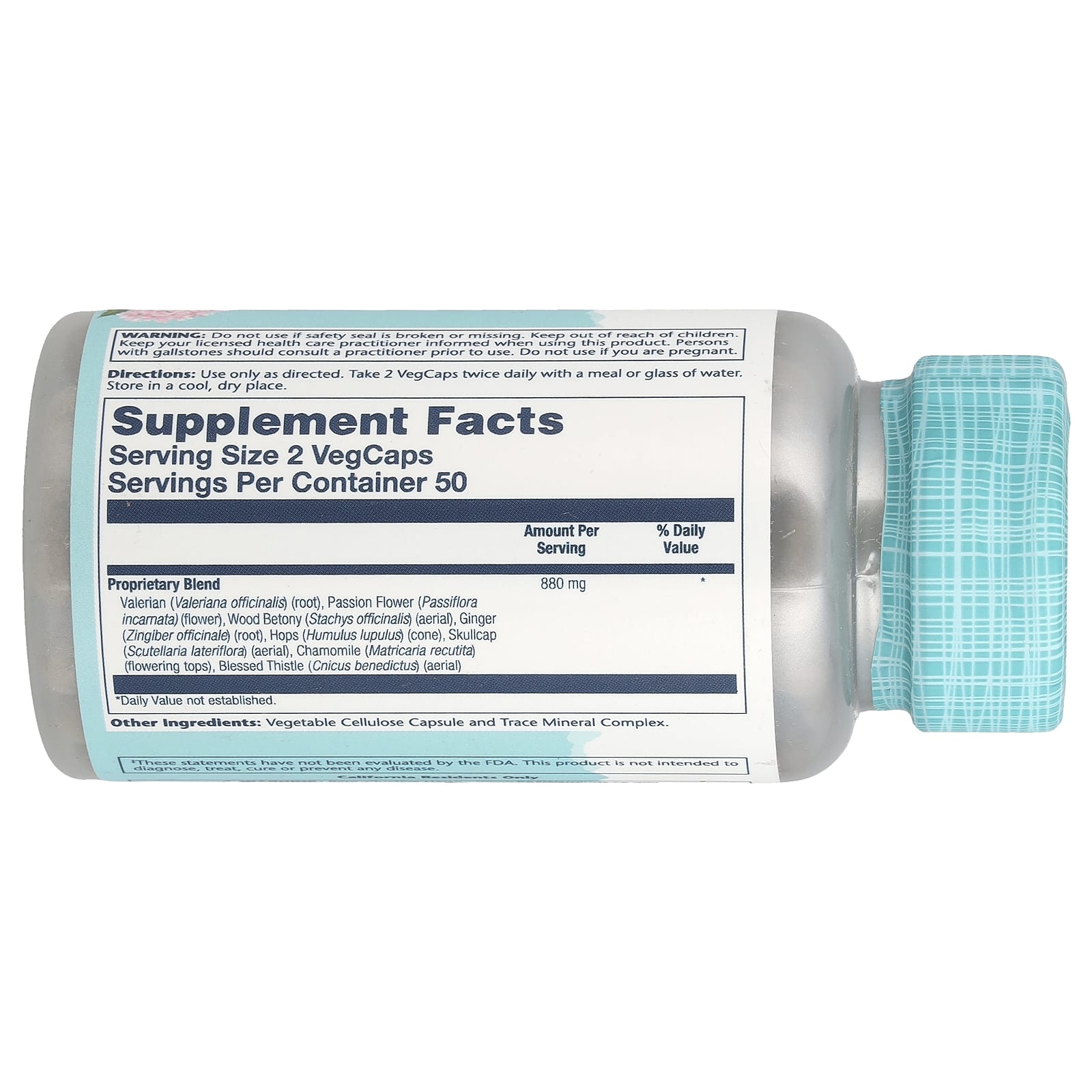 Solaray, Nerve Blend SP-14™, 100 VegCaps - Image 2