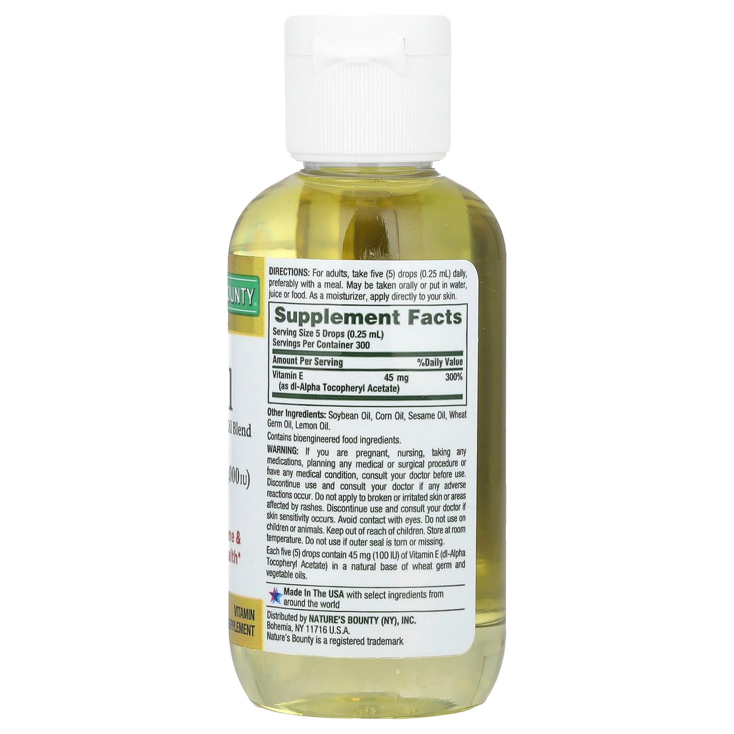 Nature's Bounty, Vitamin E-Oil, 2.5 fl oz (75 ml) - Image 2