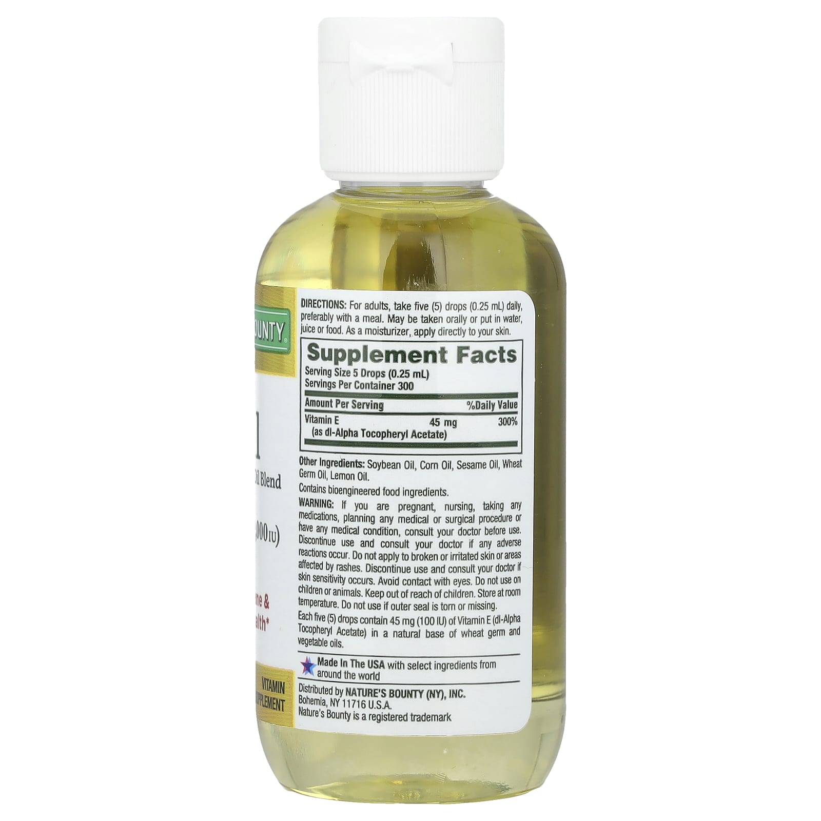 Nature's Bounty, Vitamin E-Oil, 2.5 fl oz (75 ml) - Image 2