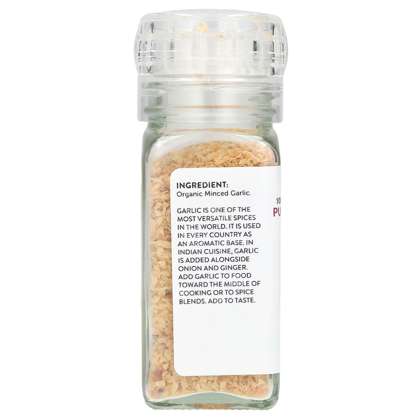 Pure Indian Foods, Organic Garlic, Minced, 2 oz (56 g) - Image 2