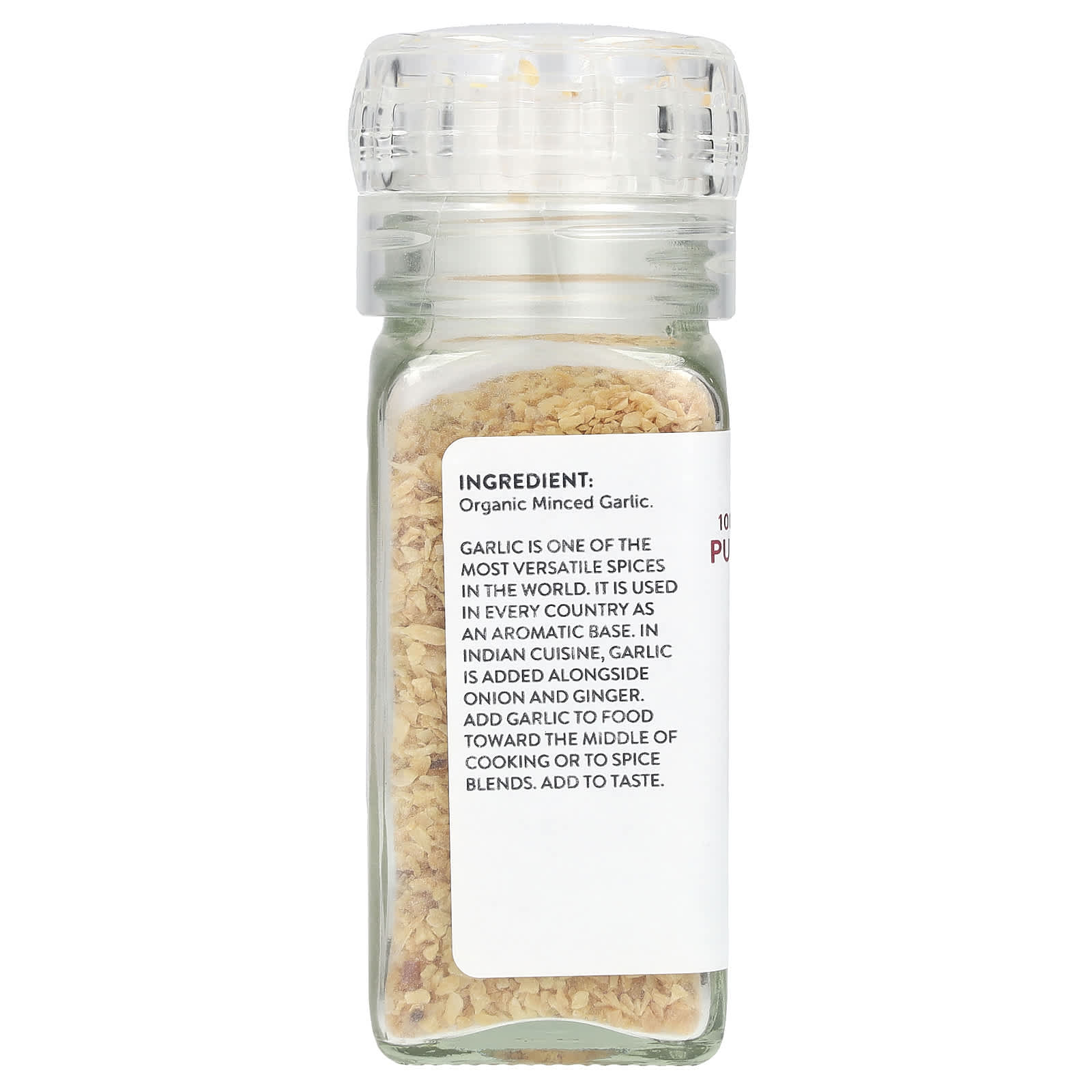 Pure Indian Foods, Organic Garlic, Minced, 2 oz (56 g) - Image 2