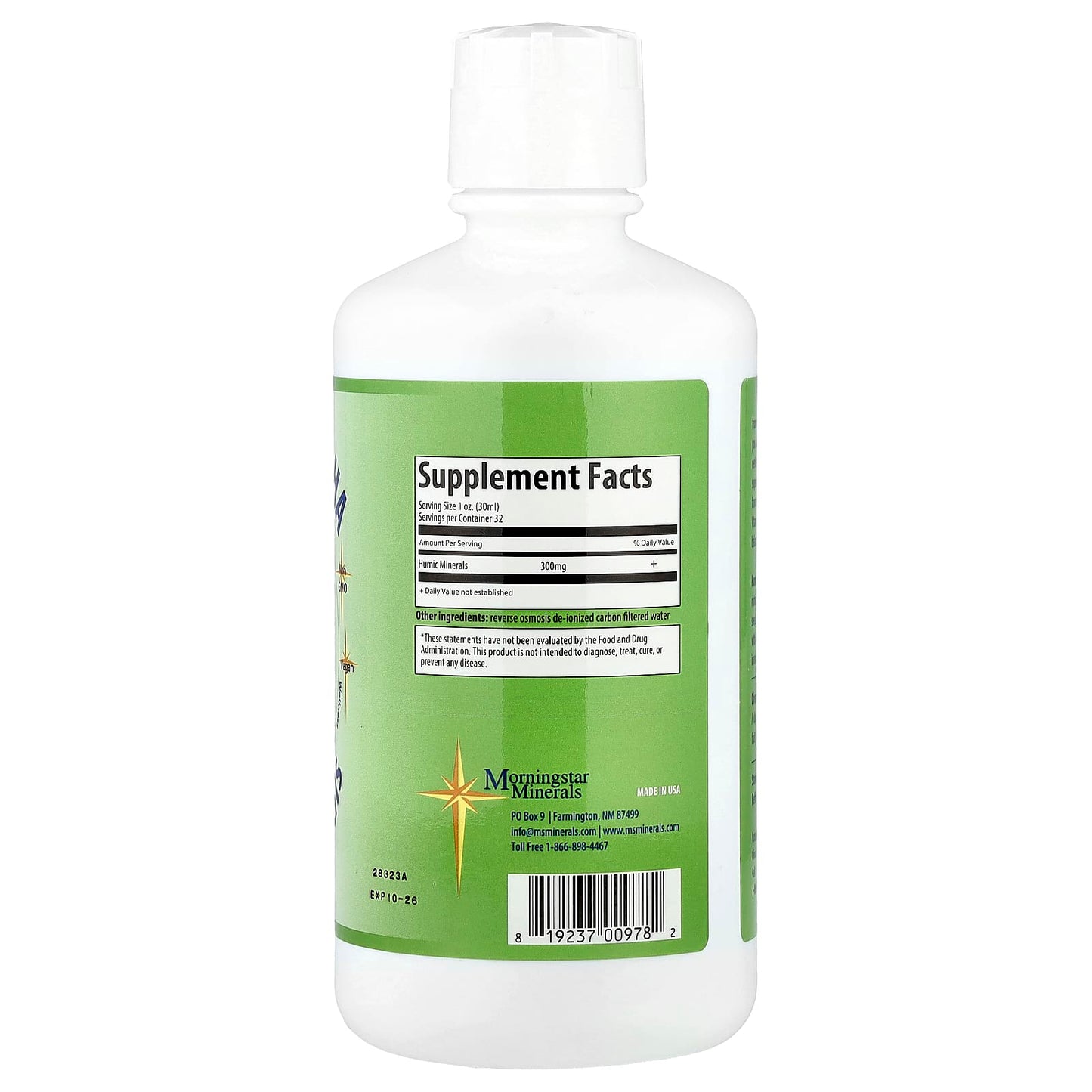 Morningstar Minerals, Vitality Boost HA, Humic Minerals, 32 oz (946 ml) - Image 2