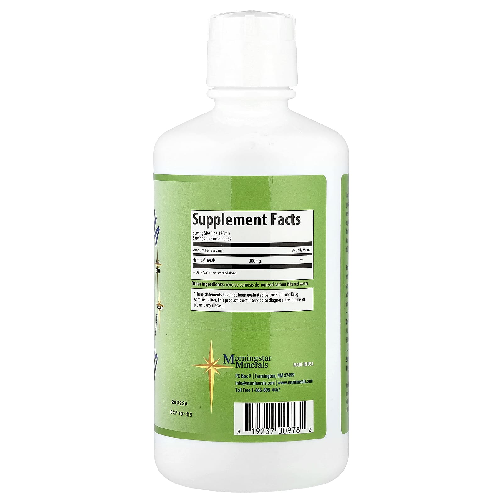 Morningstar Minerals, Vitality Boost HA, Humic Minerals, 32 oz (946 ml) - Image 2