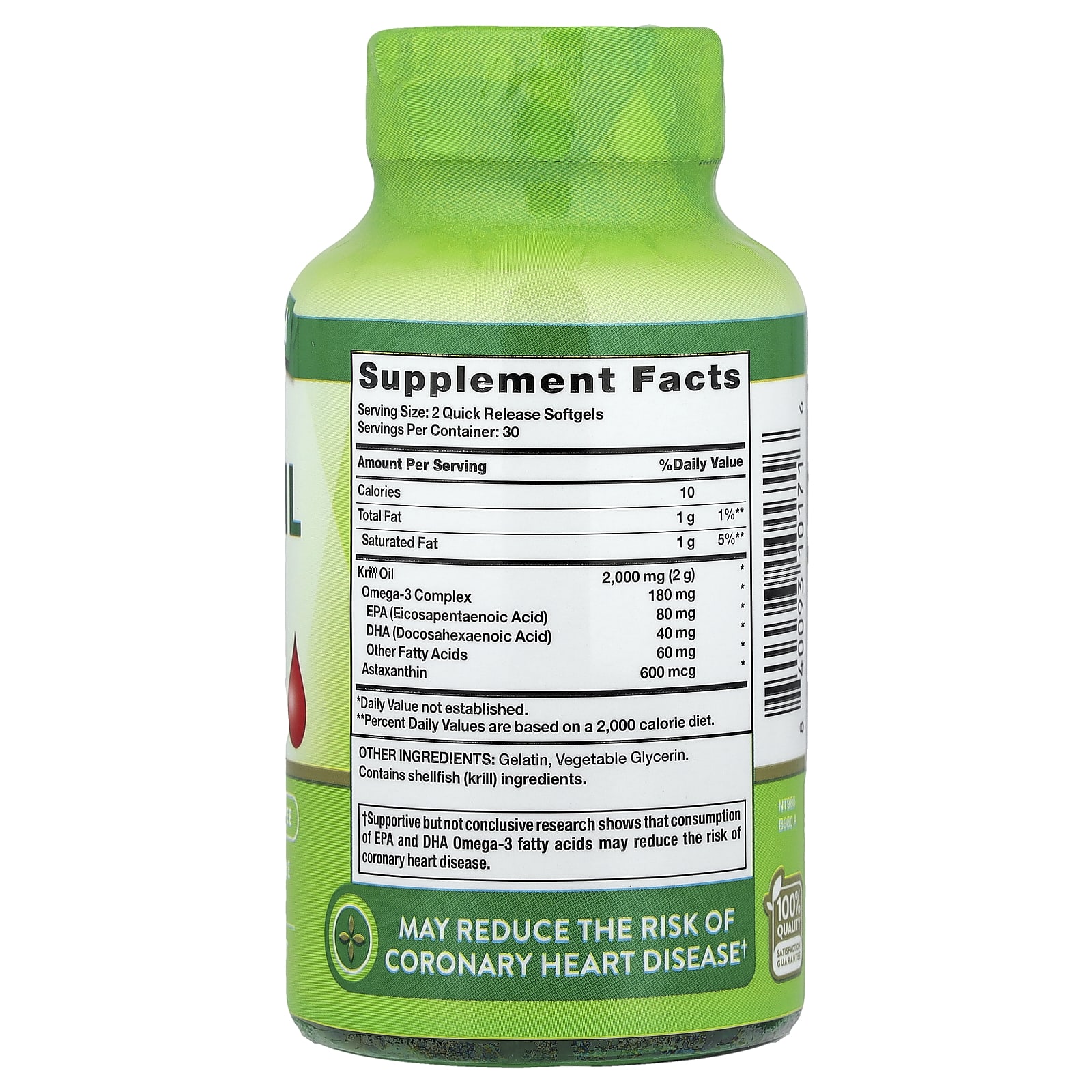 Nature's Truth, Antarctic Krill Oil, 60 Quick Release Softgels (1,000 mg per Softgel) - Image 2