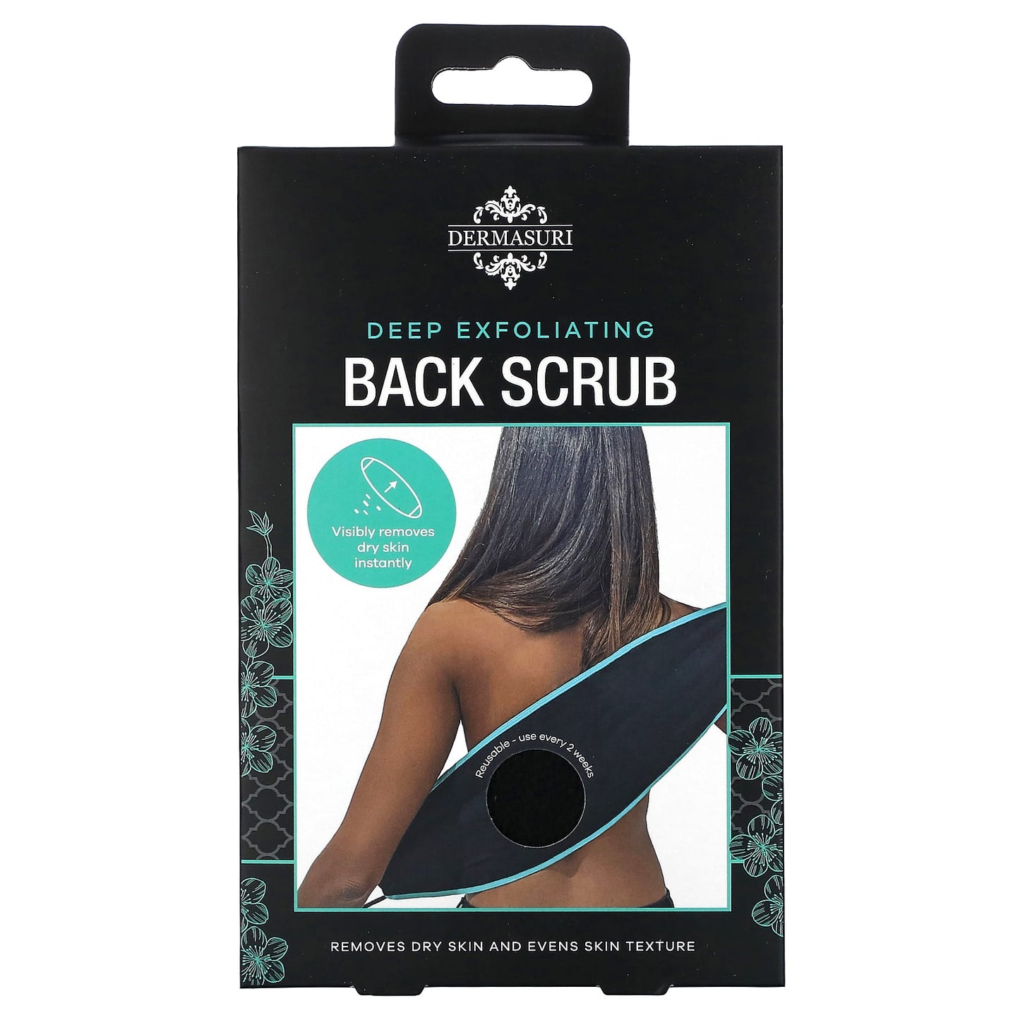 Dermasuri Deep Exfoliating Back Scrubber, Instant Skin Renewal - Image 1