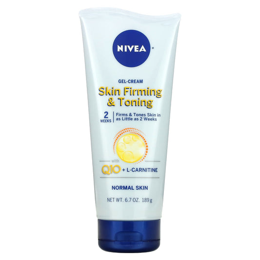 Nivea, Skin Firming & Toning Gel-Cream with Q10 + L-Carnitine, 6.7 oz (189 g) - Image 1