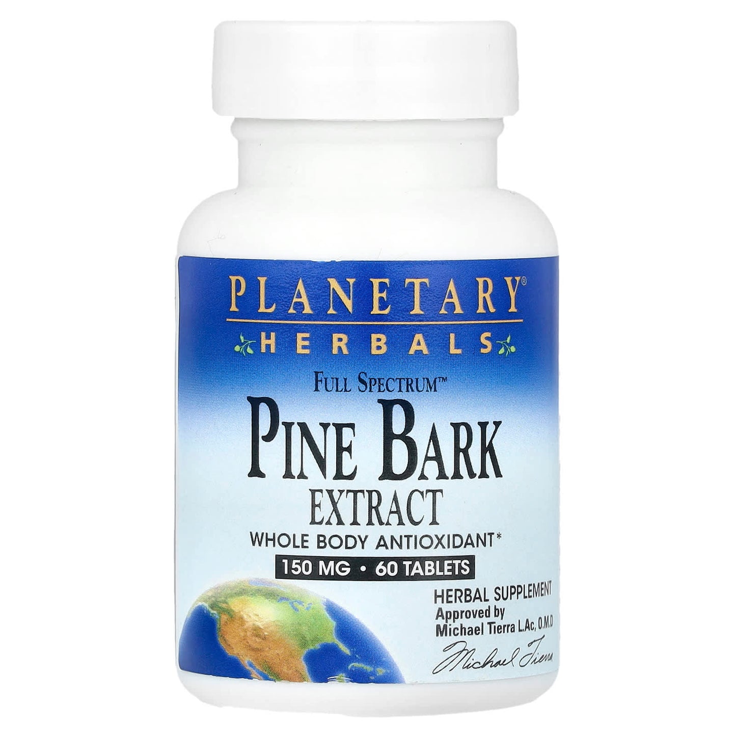 Planetary Herbals, Full Spectrum™ Pine Bark Extract, 60 Tablets - Image 1
