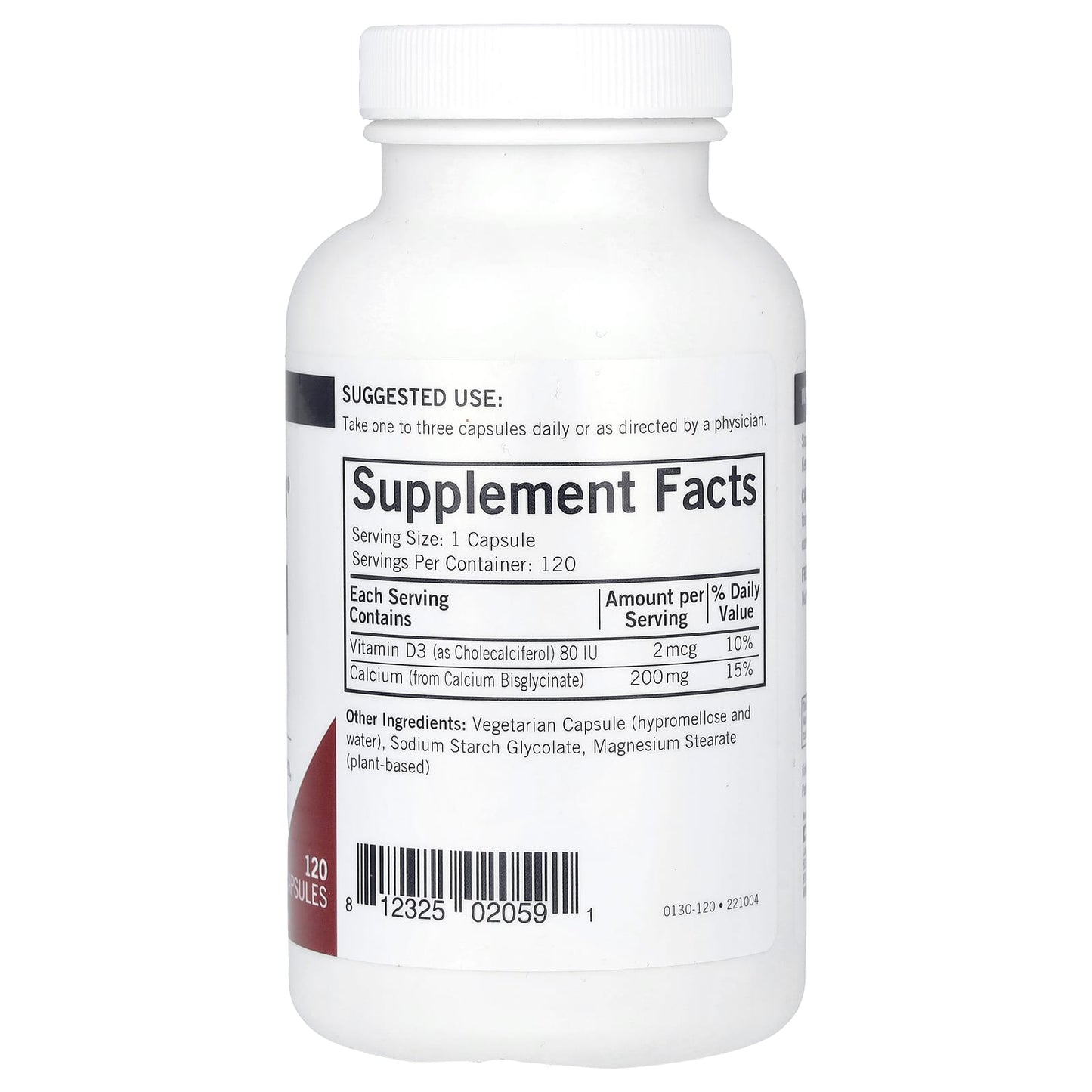 Kirkman Labs, Calcium With Vitamin D3, 120 Capsules - Image 2