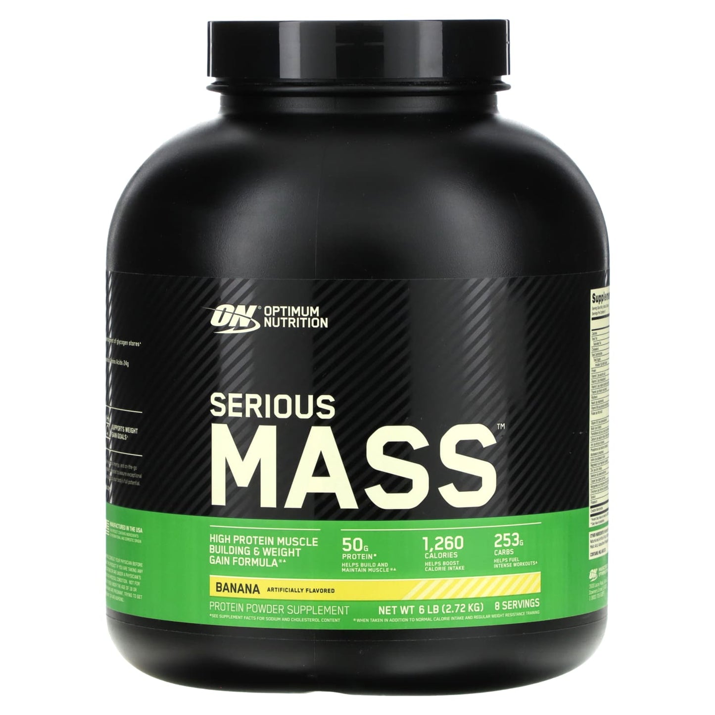 Optimum Nutrition, Serious Mass™, Banana, 6 lb (2.72 kg) - Image 1