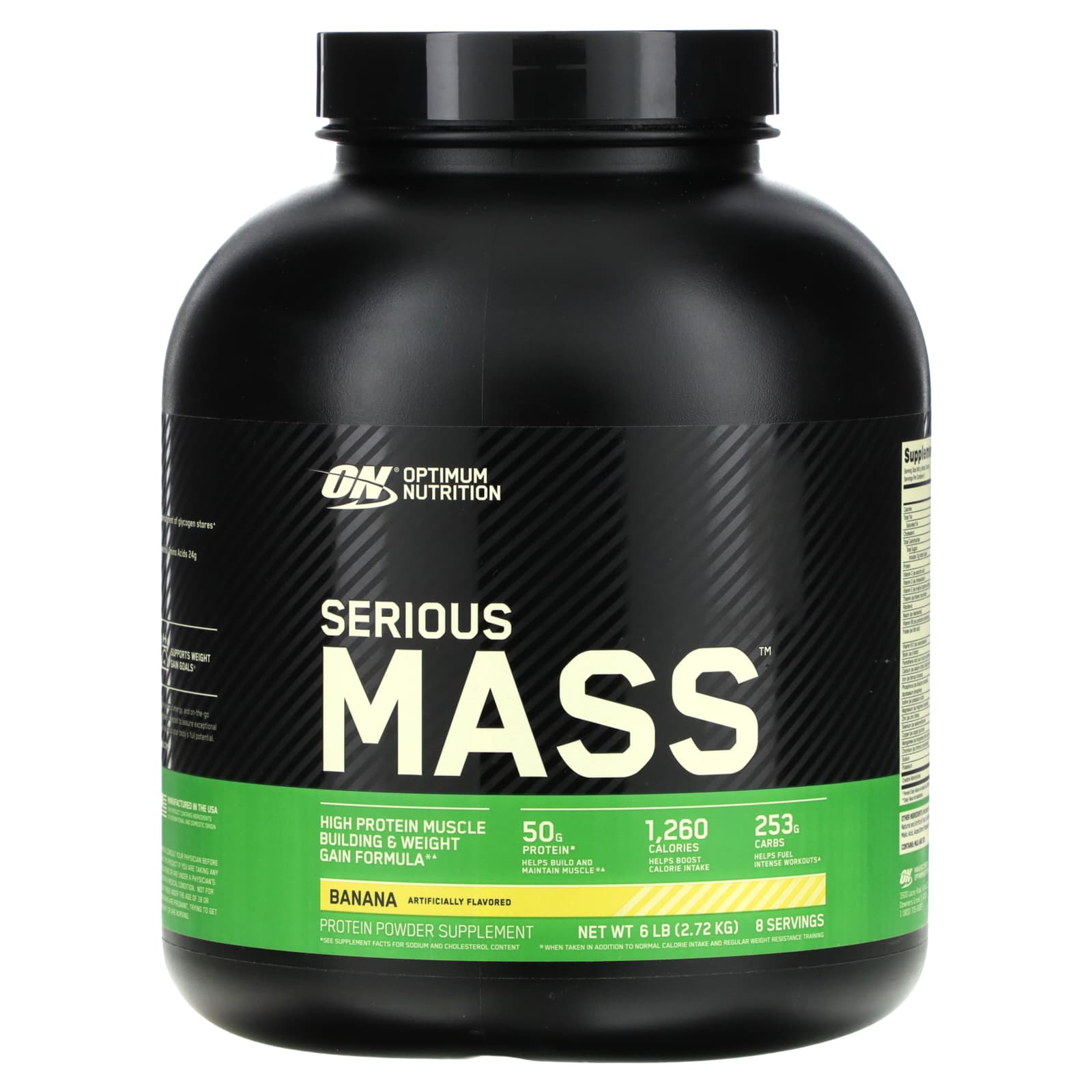 Optimum Nutrition, Serious Mass™, Banana, 6 lb (2.72 kg) - Image 1