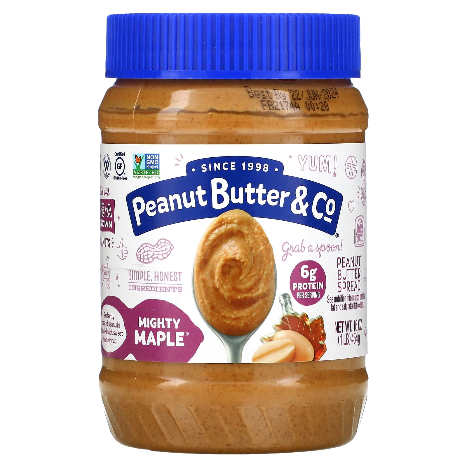 Peanut Butter & Co., Peanut Butter Spread, Mighty Maple, 16 oz (454 g) - Image 1
